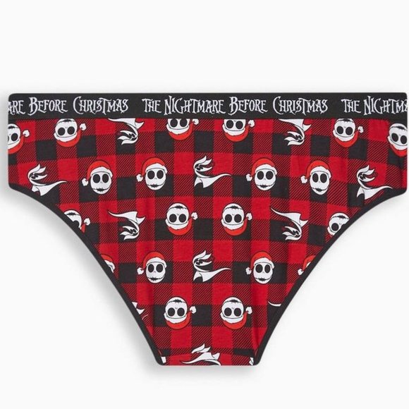 ❤️NWT VINTAGE TORRID NIGHTMARE BEFORE CHRISTMAS HOLIDAY PANTY SANTA HIPSTER - Picture 7 of 9